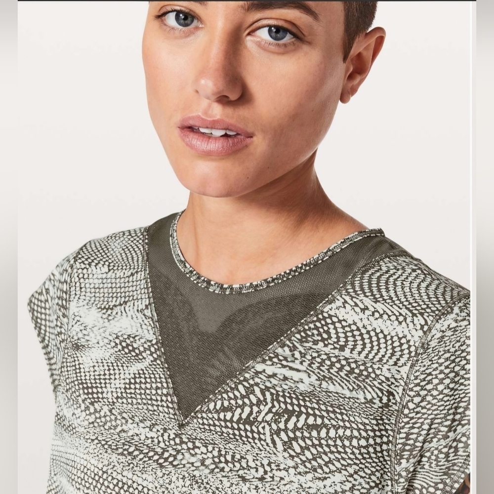 Lululemon Athletica For The Run Swerve Vapor Short Sleeve Tee In Metal Grey - Picture 4 of 9